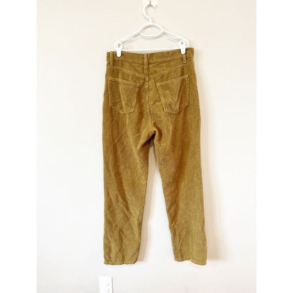 Reformation Cynthia button fly high rise corduroy straight leg pants - Picture 3 of 5
